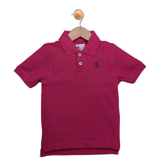 Red Line Boys Organic Fushia Polo T-Shirts