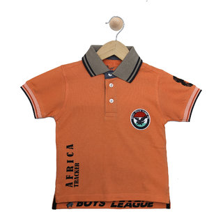 Red Line Kids Solid Polo T-Shirts