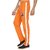 Red Line Orange/White Cotton Regular Fit Trackpant