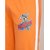 Red Line Orange/White Cotton Regular Fit Trackpant