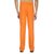Red Line Orange/White Cotton Regular Fit Trackpant