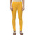 Women's Golden Yellow Cotton Blend Leggings By Ww Won Now