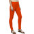 Women's Orange Cotton Blend Leggings By Ww Won Now