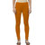 Women's Mustard Yellow Cotton Blend Leggings By Ww Won Now