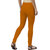 Women's Mustard Yellow Cotton Blend Leggings By Ww Won Now