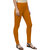 Women's Mustard Yellow Cotton Blend Leggings By Ww Won Now