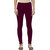 Women's Purple Cotton Blend Leggings By Ww Won Now