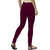 Women's Purple Cotton Blend Leggings By Ww Won Now