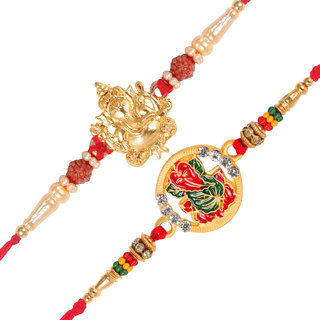 Vighnaharta Lord Mangalmurti and Pan Ganesh  Rakhi