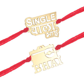 Vighnaharta Single Wala Bhai andCamera wala Bhai  Fancy Rakhi