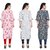 BLANCORA Women Floral Print Keyhole Neck Straight Kurta(pack of  3)