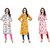 BLANCORA Women Floral Print Keyhole Neck Straight Kurta(pack of  3)