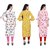 BLANCORA Women Floral Print Keyhole Neck Straight Kurta(pack of  3)