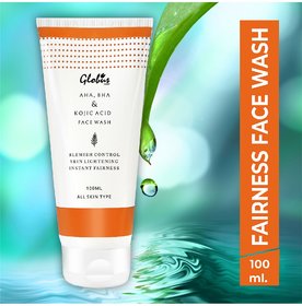 Globus Remedies AHA BHA Herbal Face Wash, For Skin Brightening, 100 ml