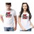 Akaa WC CRAZY WIFE CRAZY HUBBY COUPLE T-SHIRT