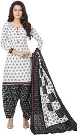 Women Shoppee's Colourful Cotton - Unstiched Dress Material