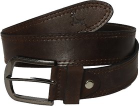 Red Line Men's Brown Leatherite Belt