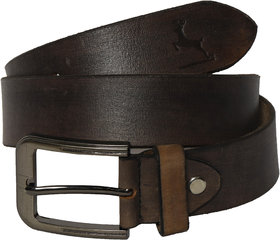 Red Line Men's Brown Leatherite Belt