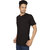 Red Line Mens Black Solid V-Neck T-Shirts