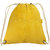 MANDAVA Suede Leather Drawstring Backpack Unisex Sack Cinch School/College/Gym Bag (Yellow)