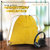 MANDAVA Suede Leather Drawstring Backpack Unisex Sack Cinch School/College/Gym Bag (Yellow)
