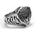 Ceylonmine-Tiger  Head  Stainless Steel Never Fading Silver Ring for Men Boys