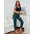 Code Yellow Women Green Check Printed Cotton Lower
