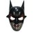 Fancy Plastic Superhero Bat Man Face Mask/Costume Mask For Kids, Men  Women (Standard Size)