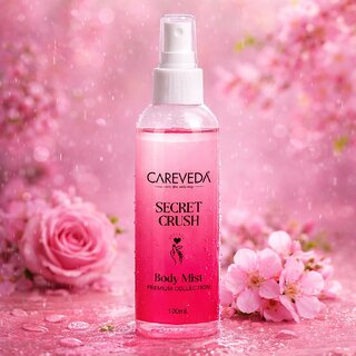 CareVeda Secret Crush Body Mist 100ml | Long Lasting Fruity | Refreshing Perfume Spray for Women | Premium 100 ML