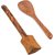 Handcrafted Wooden Rice Serving Spoon  Serving Spoon Dark Brown  pack of 2