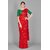 Meia Red Foil Zari Work Zarna Silk Saree With Blouse Piece