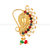Vighnaharta  Mayur Design with AD Stone Alloy Maharashtrian Nath Nathiya./ Nose Pin for women