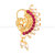 Vighnaharta  Mayur Design with AD stone Alloy Maharashtrian Nath Nathiya./ Nose Pin for women