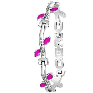 Silver Plated American Diamond Bracelet For Women By 5star online store