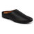 FAUSTO Men's Black Back Open Slip On Ethnic Mules Wedding Shoes