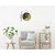Eja Art Poinciana Golden MDF without GlassWooden Round Analog Wall Clock , Size 28 Cms x 28 Cms