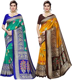 SVB Sarees Kalamkari Printed Saree Combo Of 2 Saree