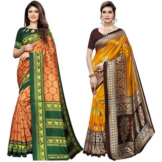 SVB Sarees Art Silk Saree Combo Of 2 Saree
