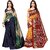 SVB Sarees Printed Mysore And Art Silk Saree With Blouse Pack Of 2