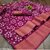 SVB Saree Pink Linen Bandhani Saree