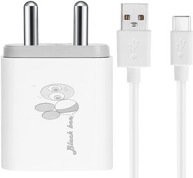 Blackbee 10W 2A Mobile Fast Wall Charger Adapter For Android Phones (White) with Mobile Charger Micro USB Cable Included