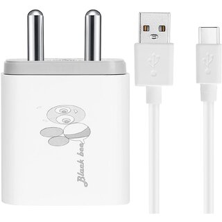 Blackbee 10W 2A Mobile Fast Wall Charger Adapter For Android Phones (White) with Mobile Charger Micro USB Cable Included