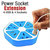 DSS Smart HEXAGON SHAPED POWER EXTENTION WITH 4 USB PORT  4 THREE PIN SOCKET WITH 10A CURRENT  1.3 M CORD (Multicolor)
