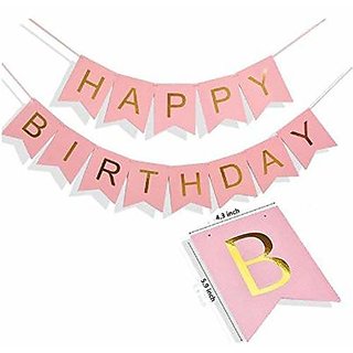 ARHAM Happy Birthday Banner Decoration for Boys, Girls, Boyfriend, Girlfriend, Husband, Kids Bday Celebrations  Bunting