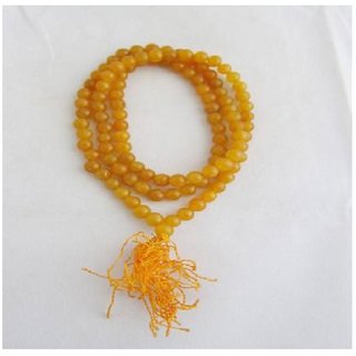 Ceylonmine-Yellow Quartz Japa Mala Gemstone Positive Effect Vastu Crystal Healing Unisex