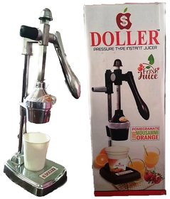 DOLLER ALUMINIUM HAND PRESS JUICER-SILVER CHROME