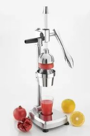 SHIRAZ ALUMINIUM HAND PRESS JUICER-SILVER CHROME