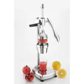 SHIRAZ ALUMINIUM HAND PRESS JUICER-SILVER CHROME