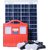 Solar DC Home Lighting System  Inverter with 60W DC Output, 3 LED Bulbs, Inbuilt Battery, Solar Panel  USB Chargers