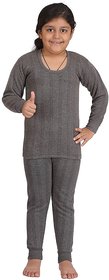 U-LIGHT KID'S  THERMAL GREY TROUSER THERMAL PANT (SIZE -14,CHARCOAL GREY)